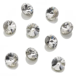 Pointed Back Rhinestones Crystal • Round 6mm 10un