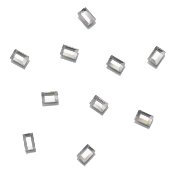 Flatback Shape Rhinestones Crystal • Rectangle 2X3mm 10un