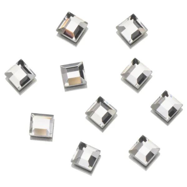 Flatback Shape Rhinestones Crystal • Square 3X3mm 10un