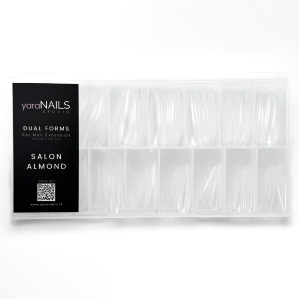 DF_Salon Almond Set Tips Dual Forms Salon Almond 150un
