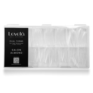 Set Tips Dual Forms Salon Almond 150un