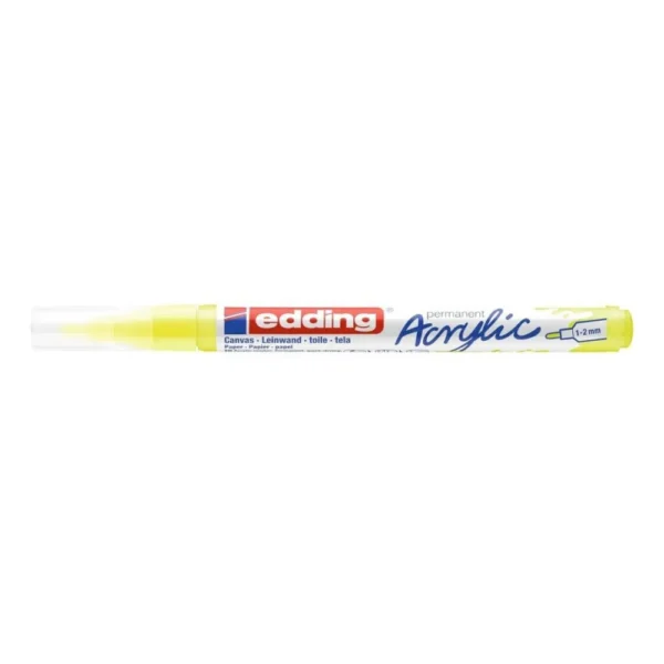4-5300065_1 Marcador Acrilico de Trazo Fino 1-2 Neon Yellow