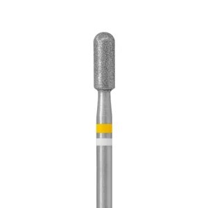 Fresa Diamante Perlada Cilindro Amarilla 3.1mm